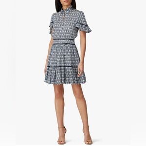 Scotch & Soda Blue and White Mini Dress